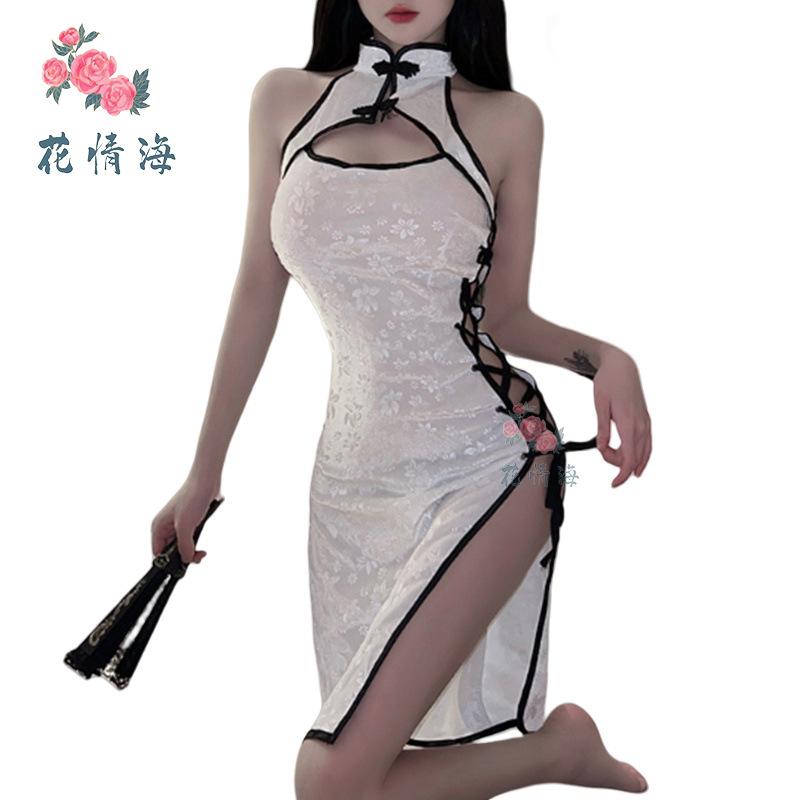 Sexy Lingerie Sexy Hollow Chest Side High Split Strap Seduction Passion