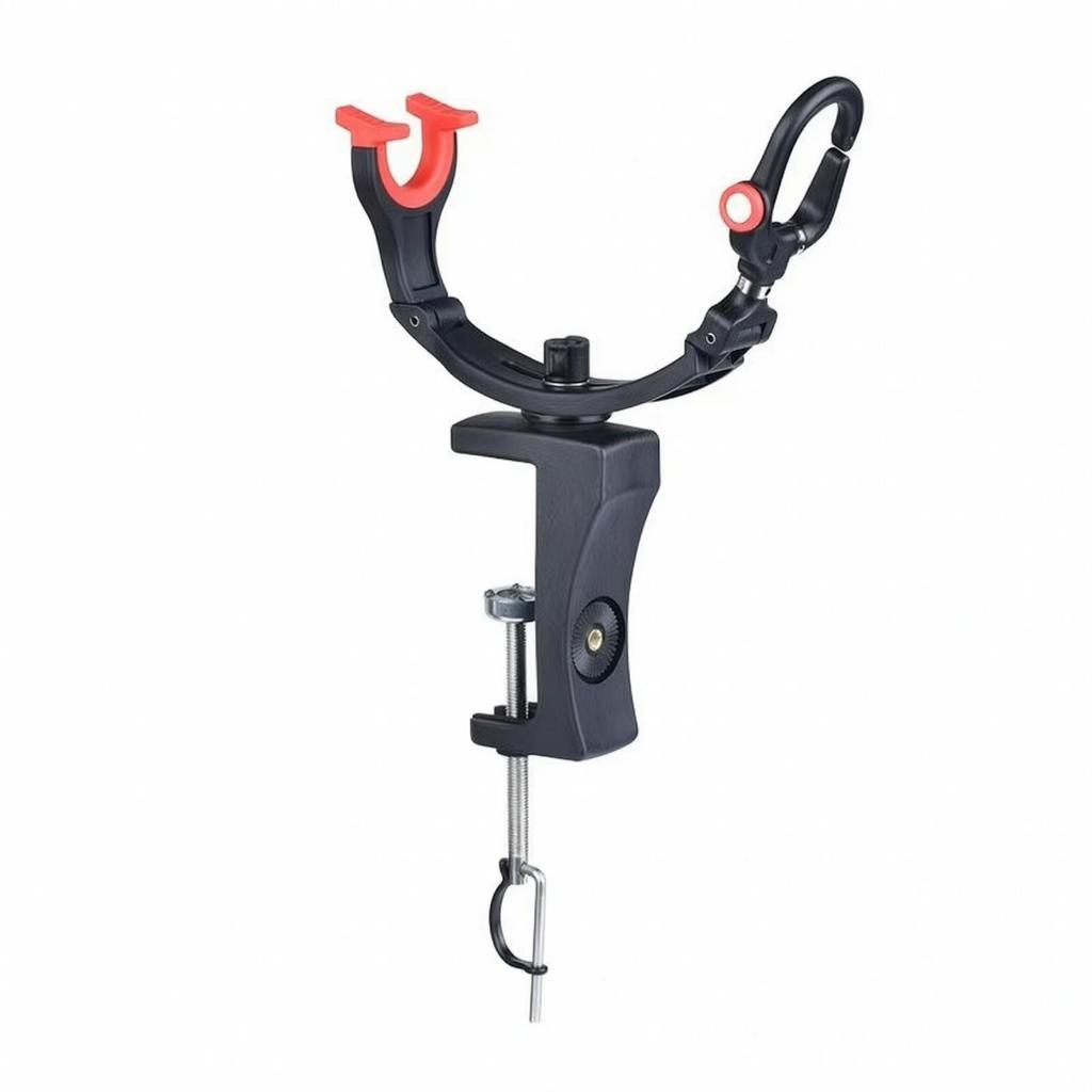 Fishing Rod Holder with Clamp Heavy-Duty Gear Wear-Resistant for Anglers