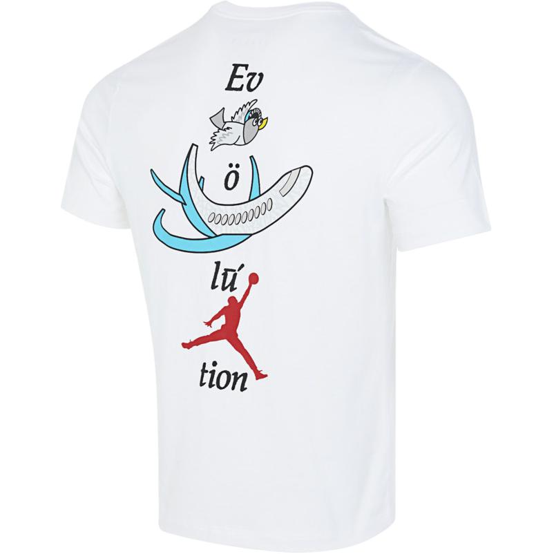 New Jordan T Shirts Men's White FB7469-100
