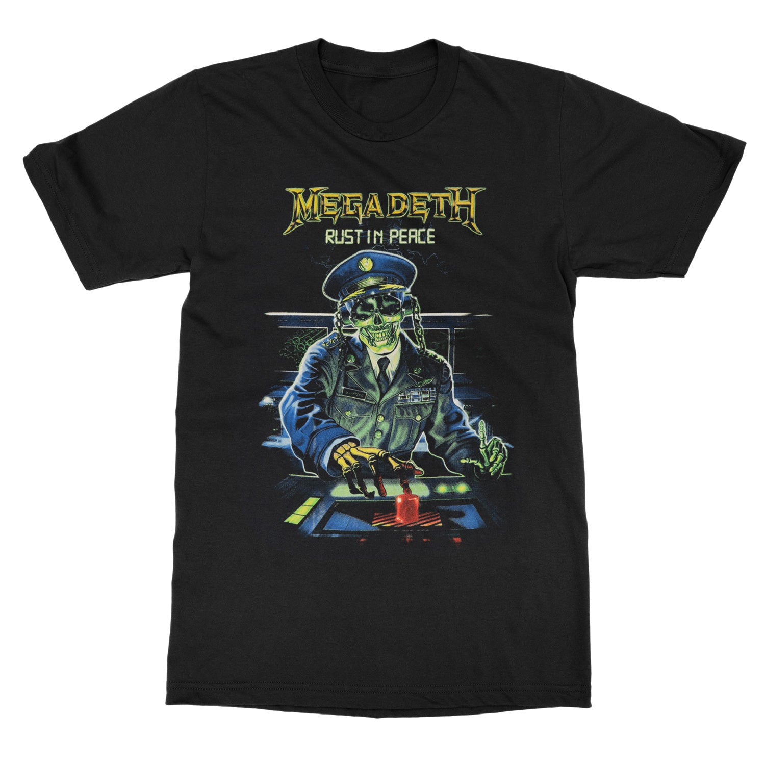 Megadeth Rust in Peace Band T-Shirt 100% Cotton Graphic Tee Men Women Summer Streetwear Top S разноцветный