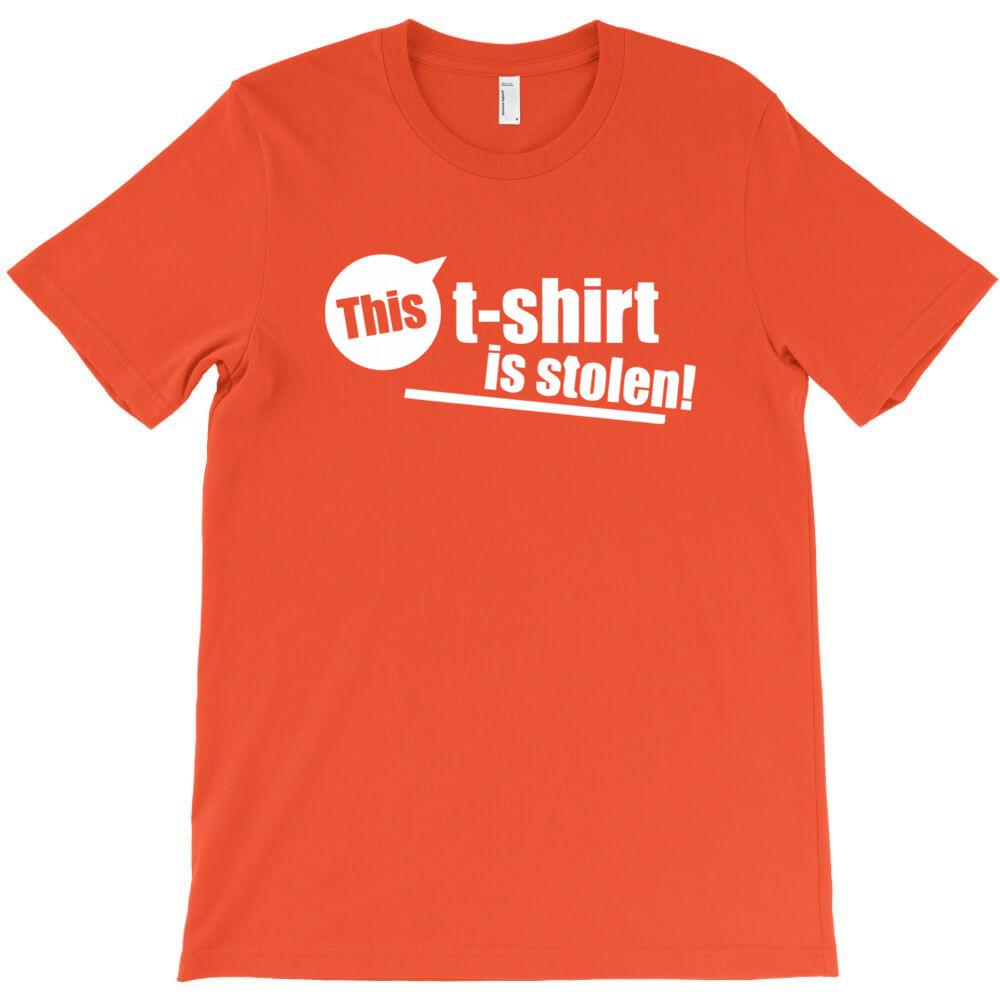 This T Shirt Is Stolen Funny T Shirt Printed T Shirts Men Round Neck Short Sleeved