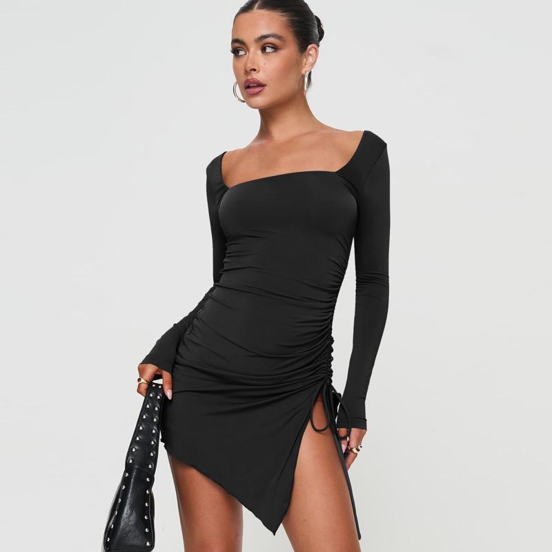 

Платье с квадратным воротником для женщин S