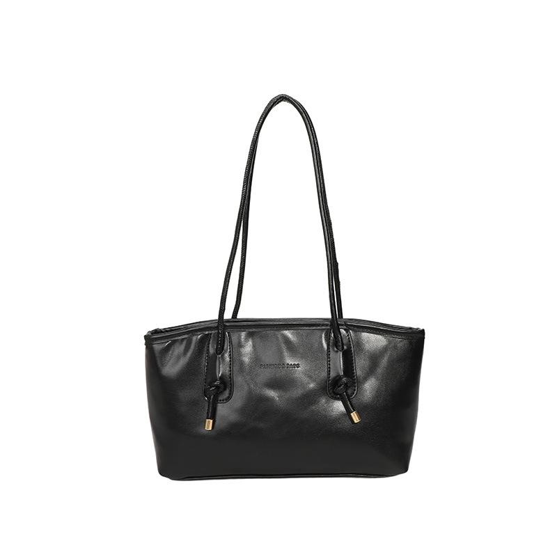 

Высококачественная ретро большая вместительная сумка женская новая универсальная для поездок на работу портативная на плечо под мышку женская сумка чёрный