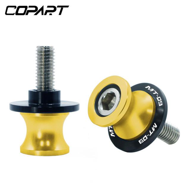 For YAMAHA MT09 FZ09 FJ-09 MT-09 TRACER MT 09 All Years 6/8MM Motorcycle Swing Arm Sliders Spools CNC Stand Screw Paddock