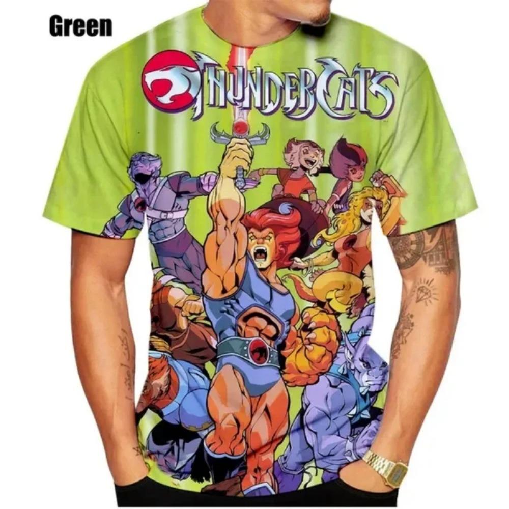 Anime ThunderCats 3D Classic T-Shirt War Shirt Men's Fashion T-Shirt Women Casual Top