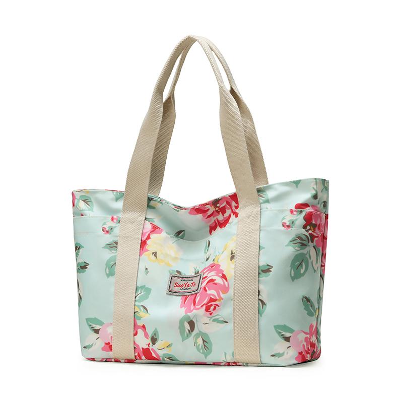 Large Capacity Tote Bag Women Commuter Printed Shoulder Bag Mother Bag
