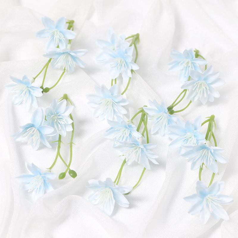 5/10/20PCs 12cm Silk Artificial Flowers 3Forks Bouquet Daisy for Home Room Wedding Decorations DIY Craft Garland Accessories