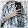 Men's Summer 2021 Korean-Style Casual Loose Print Half Sleeve Shirt