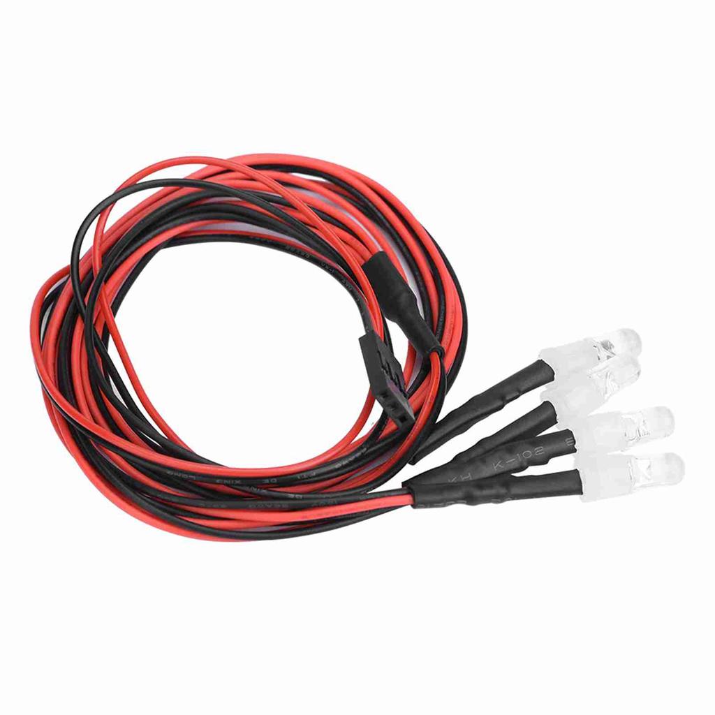 4PCS 5mm Headlights RC Accessory LED Lights for Model Drift Car Vehicle
