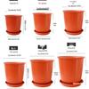 Large Nordic-Style Resin Flower Pot for Indoor/Outdoor Use: Imitation Ceramic Planter for Green Plants & Succulents