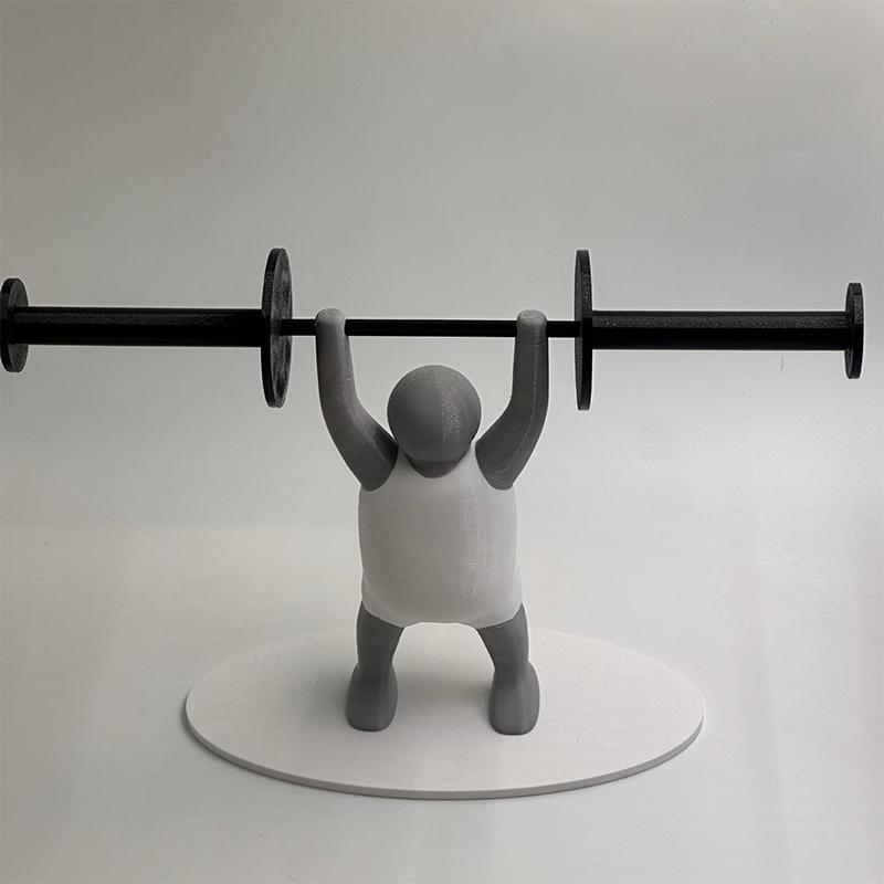 Creative Fitness Weightlifting Small Person Toilet Roll Paper Rack 3D Printed Bathroom Decoration Bathroom Kitchen Accessories