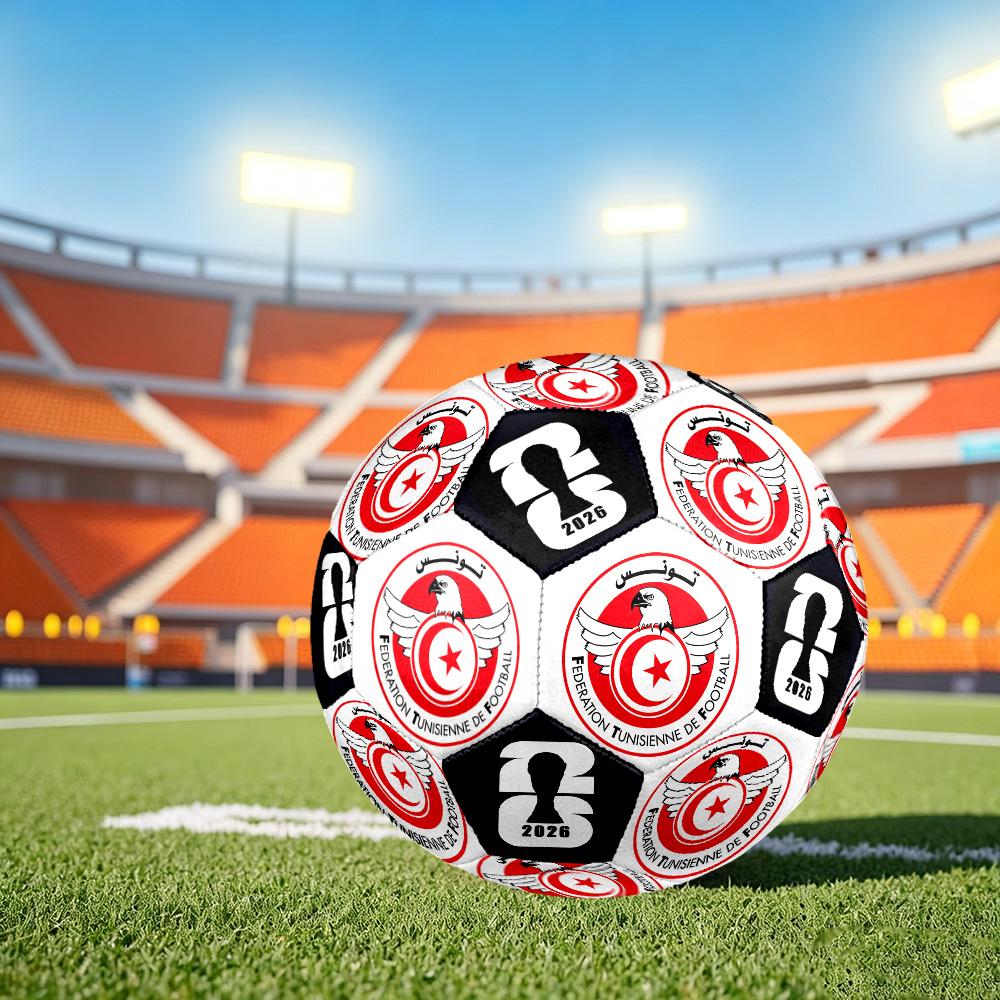 1 Stück Tunesien Fußball Größe 5 Fußball Professioneller Match-Trainingsfußball Indoor- & Outdoor-Sportball Vereins-Trainingsball Leicht Durable y38