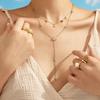 Y-shaped Xingmang Fringed Necklace, Commuting Versatile Plated Non-fading Collarbone Chain Female
