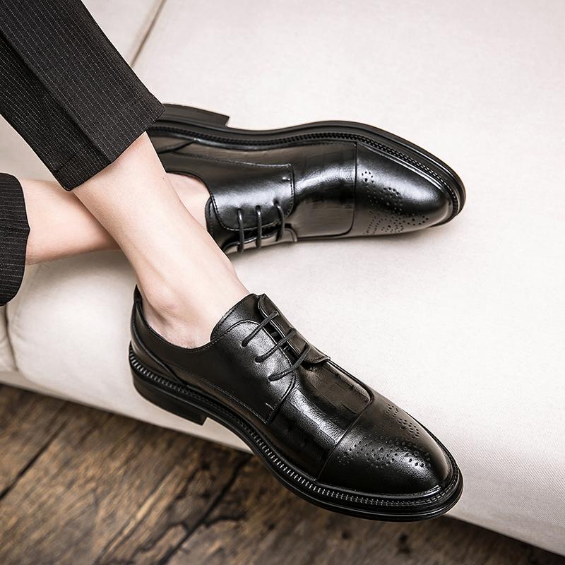 Pantofi Bărbați Modă de Lux Pantofi Stil Britanic brogue rochie de afaceri Exterior Confortabili Rochie de Afaceri Pantofi Bărbați încălțăminte bărbătească