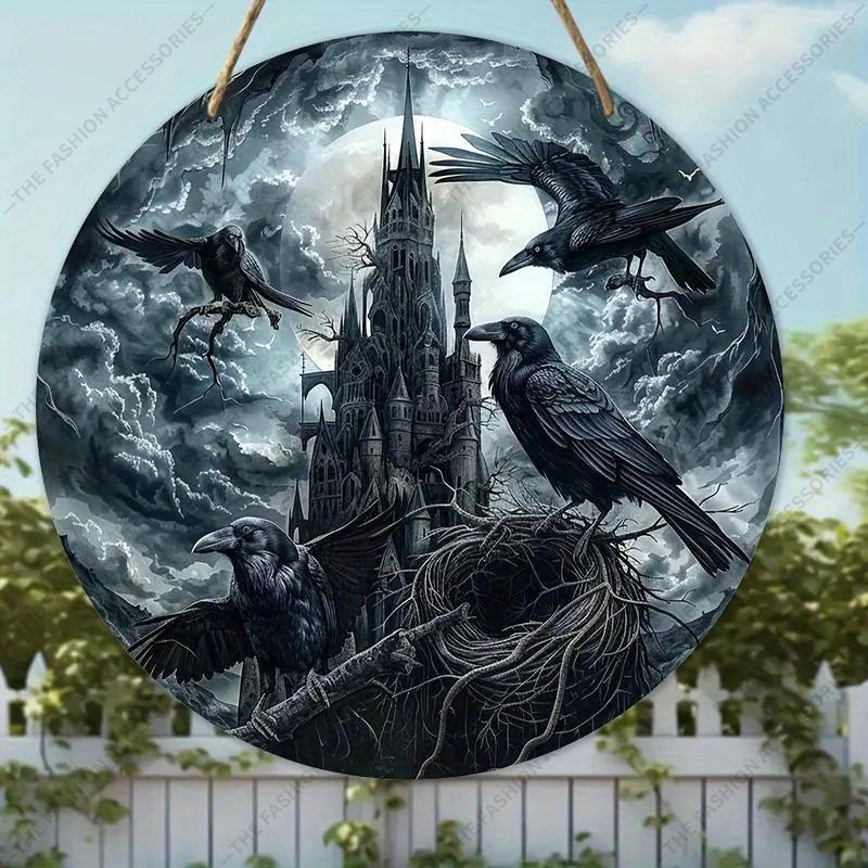 Halloween-Dekoration, 2D-flache hängende Dekoschilder, Innendekoration für Wand oder Tür, Halloween-Geschenke für Freunde und Familie