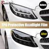 For Lexus NX  350h 450h 250 Accessories 2 Pcs Car Headlight Protective Film Front Light Transparent Smoke Black TPU Sticker