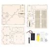 Electric DIY Wooden Space Model Toy, Composite Wood, Battery Powered
