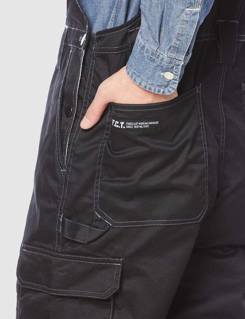 Forecast Workwear Unisex TC Size L Overalls, Overalls, 68076807, Black,