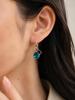 Apatite Gemstone 925 Sterling Silver Handmade Drop Earrings 1.50" For Engagement Gift EE-2-12