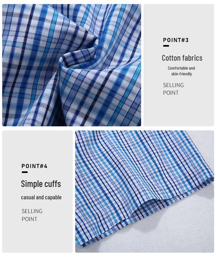 Plus Size Summer Plaid Shirt - Multicolor Short-Sleeve, Trendy Fit