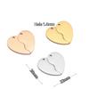 2Pcs/Set Stainless Steel Broken Heart Charms DIY Jewelry Earrings Making Fashion Couple Necklace Pendant Bracelet Lover Findings