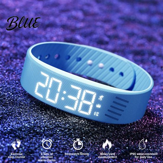 Student Silent Alarm Clock Bracelet Vibrating Reminder Watch Digital