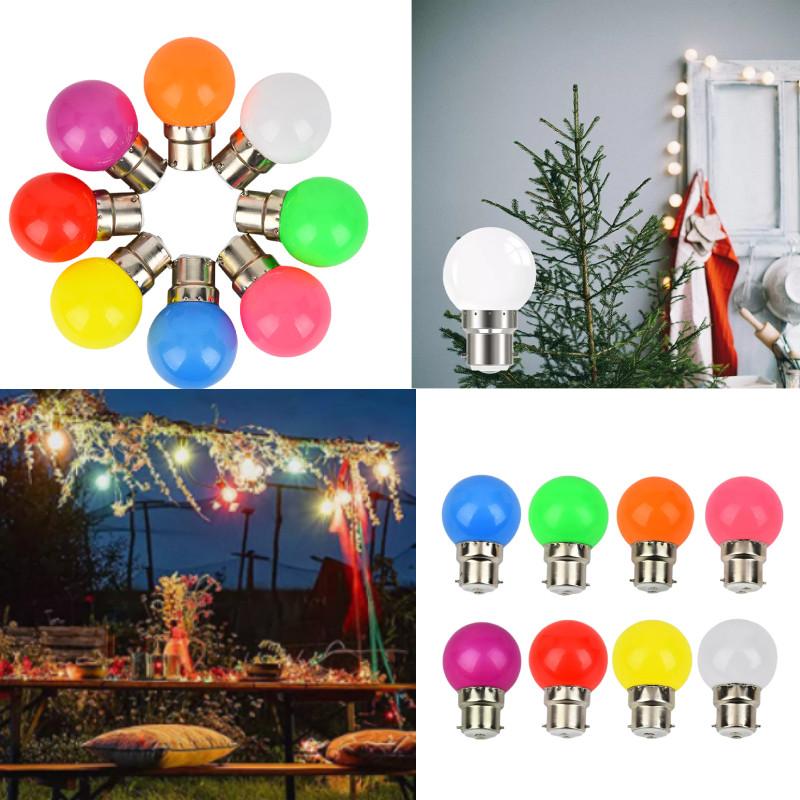 Colorful Led Bulbs B22 Mini Globe Pc Shell 2w Lighting Party Decorative Bulb
