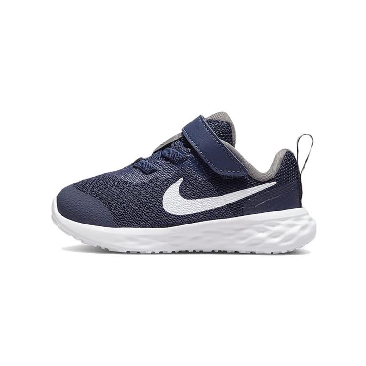 

Nike REVOLUTION 6 Recyclable Material Slip Resistant Cushioning Abrasion Resistant Low top Toddler Shoes Blue White DD1094-400 18.5