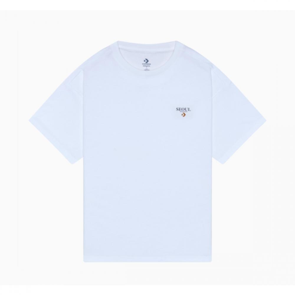 Converse Seoul CiTy Graphic T shirT whiTe Mch647 001 105