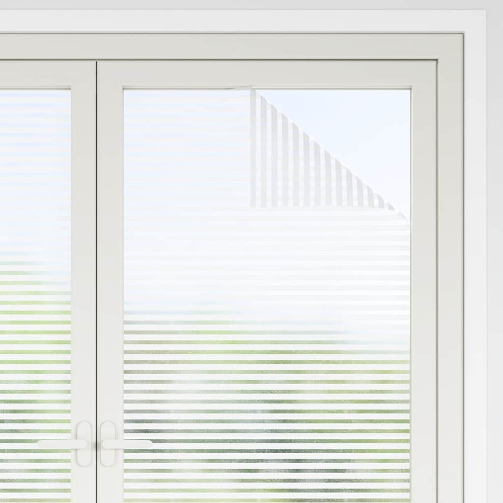 Frosted Window Film with Stripe Design PVC