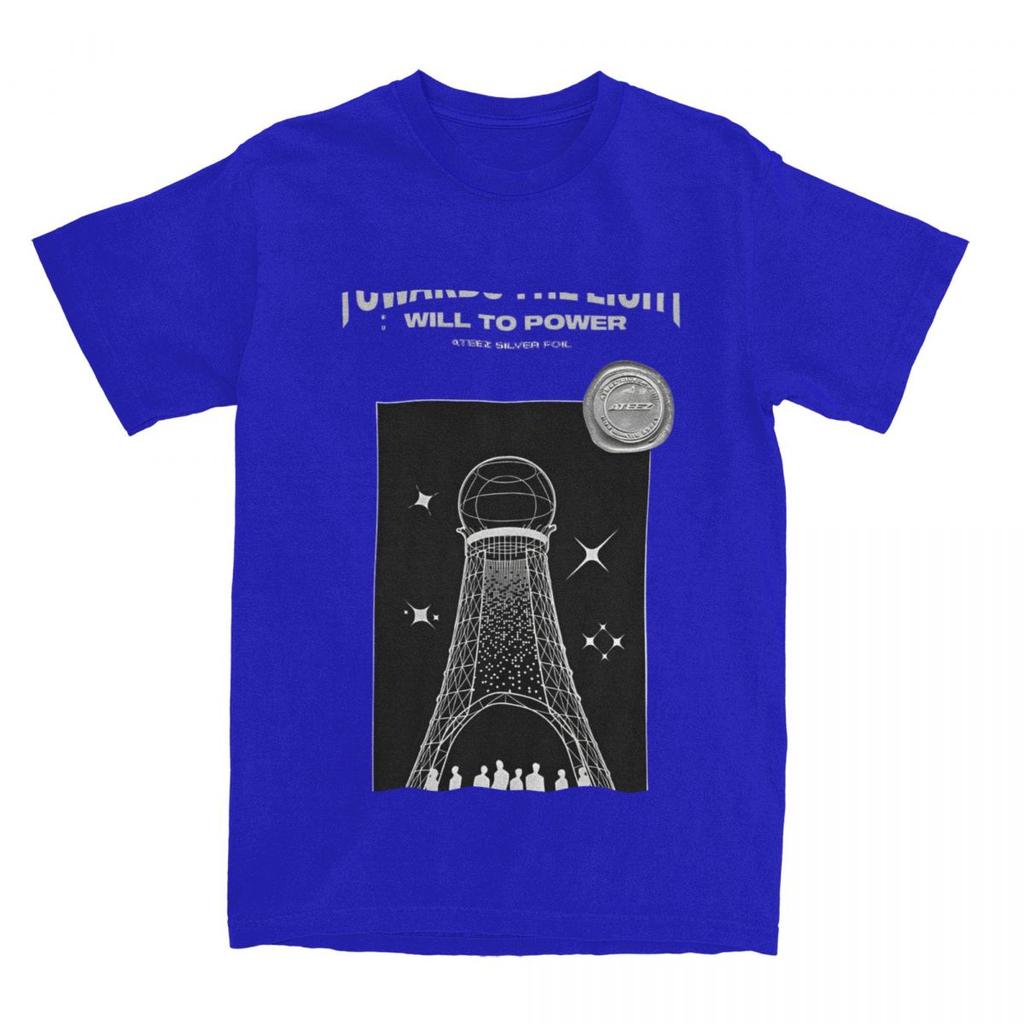 Korean Kpop 2025 Ateez World Tour Towards The Light: Will To Power T Shirts Short-Sleeve Classic Tops Cotton Oversize Top Tees