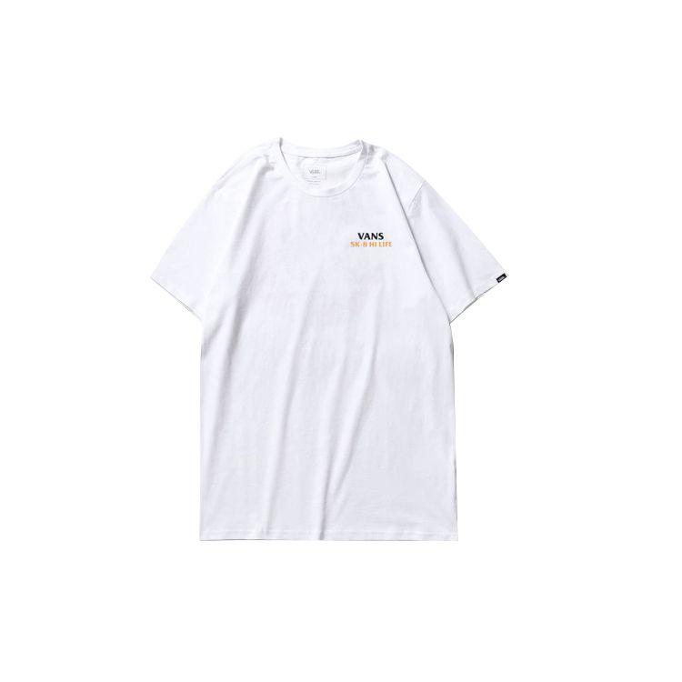 Vans Cartoon Print Short Sleeve T-Shirt Men Tops White VN0A54IIWHT