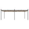 Pergola with Sliding Roof Taupe 589 X 292 X 230 Cm