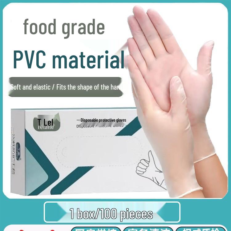 Food Grade PVC Disposable Gloves for Kitchen, Catering, and Cooking