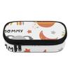 Pencil Case Smooth Zipper Roomy Interior 300D Polyester with Mesh Pocket Removable Divider and Pen Slots for Daily School Use
