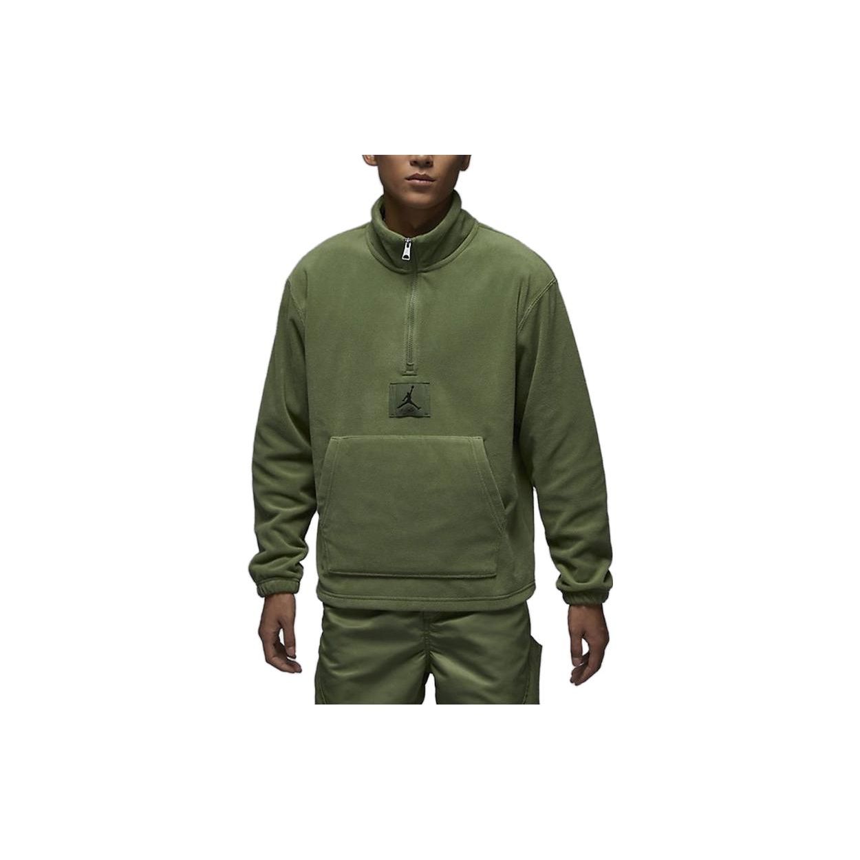 Jordan Air Jordan Essentials Winterized Fleece Half-Zip Sky J Light Olive FD7864-340 XXL