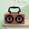 Retro Wooden Wireless   Speaker Portable Music Player for Mobile Phone PC