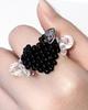 Eden Bin Blackberry Heart Beaded Ring