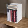 Vertical Desktop Sorter, 11 Slots Wooden Mail Organizer Vertical File Organizer, Construction Paper Storage Mailbox for Office
