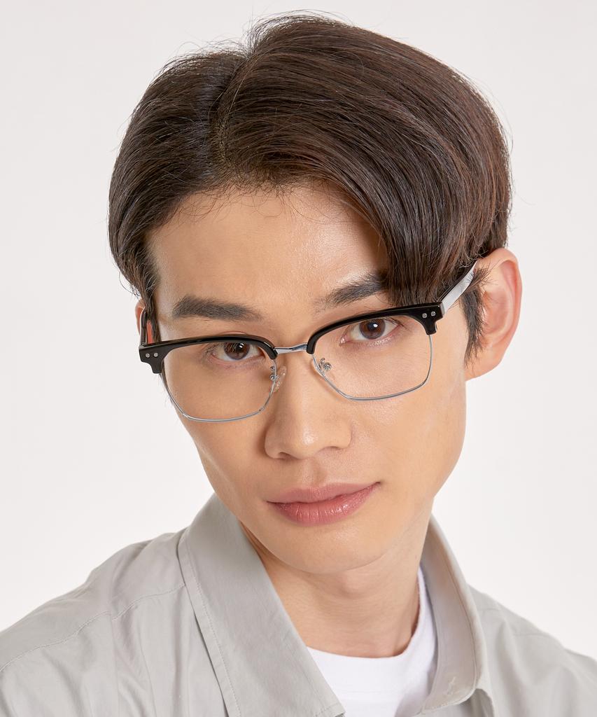 Eseubika Blake-C02 Blue Light Browline Glasses