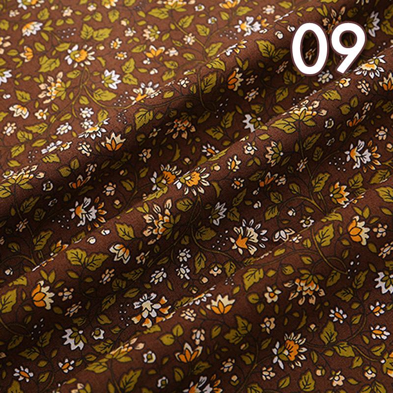 100*150cm Pastoral Style Small Floral Printed Cotton Fabric Summer Thin Flower Fabric For DIY Dress Patchwork Sewing Accessories