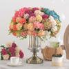 Artificial Hydrangea Silk Flower Bouquet Fading Resistant