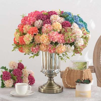 Artificial Hydrangea Silk Flower Bouquet Fading Resistant
