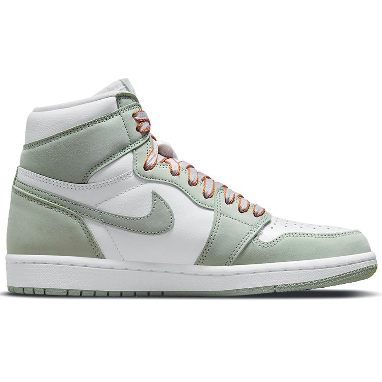 Air Jordan 1 Retro High OG Seafoam Women Sneakers Green Healing-Orange White CD0461-002