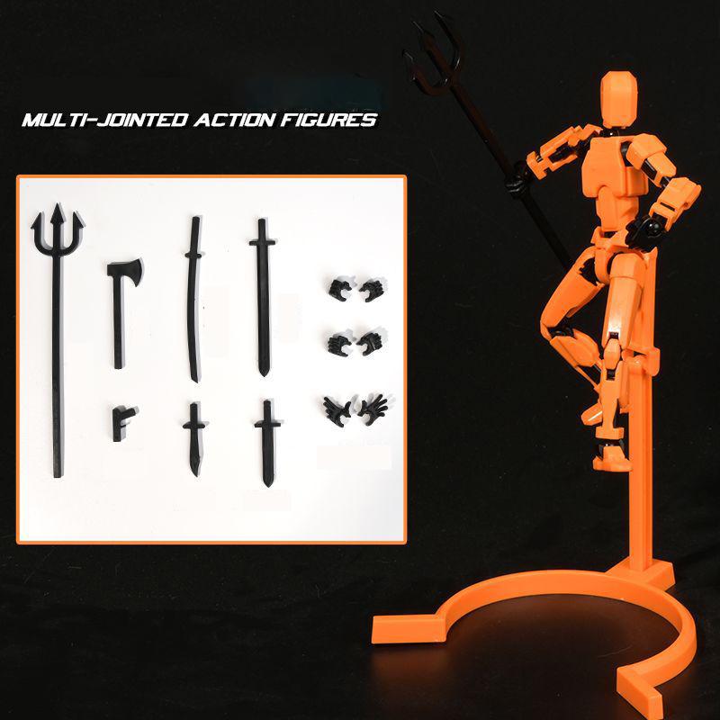 UNGH Multi-Jointed Movable Robot 3D Printed Mannequin Toy 13 Action Figure Full Body Movable Robot Toys Gifts For Children