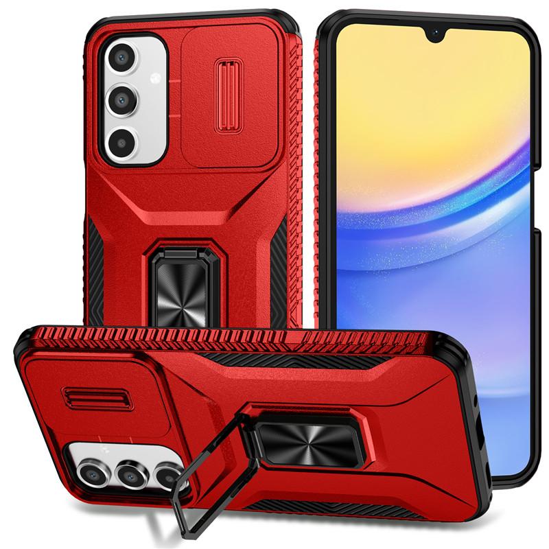 

Магнитный держатель Кольцо Бронированный Чехол для Samsung Galaxy A17 A37 A57 5G Чехол-слайдер с защитой объектива для Galaxy A 57 37 17 Funda For Galaxy A17