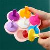 7-Loch Eisform Eis DIY Form Kinder Eis am Stiel Form Lebensmittel gefüllte Plastikeiswürfelform Eis am Stiel Form Frucht-Smoothie