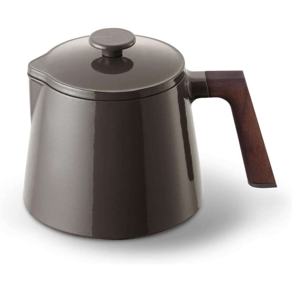 Vermicular Soup Pot Truffle Gray 1 Hand Pot Cast Iron Enamel Multi Pot Waterless