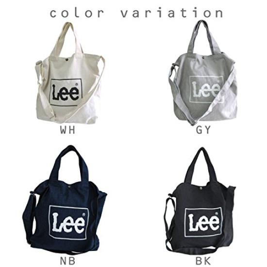 Lee Tote Shoulder Gray Bag, 2-Way, Canvas, Logo,