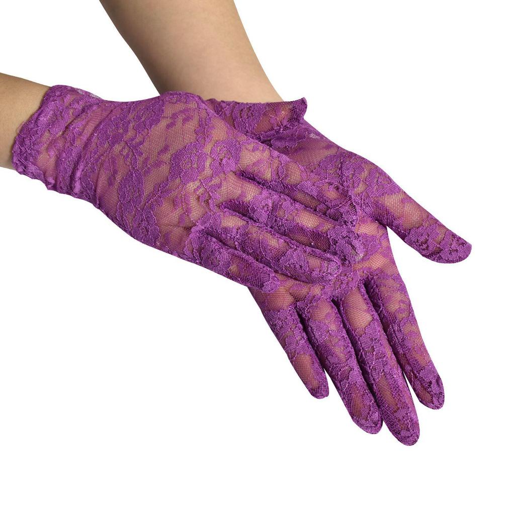 Mănuși de condus cu dantelă pentru femei de primăvară/vară - Ușoare și scurte pentru călătorii în aer liber